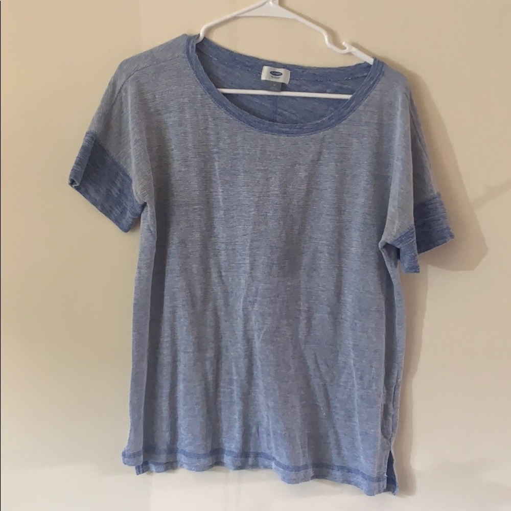 Blue heathered tee